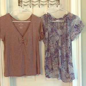Bundle of 2 size Large tops
